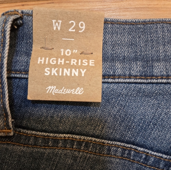 MADEWELL 10” High Rise Skinny Jeans Size 29 NWT - Picture 11 of 11